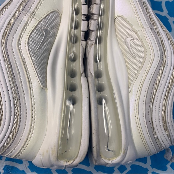 Nike Air max 97 Women’s size 7.5 triple white vast grey wmns running shoes rare - Picture 8 of 11